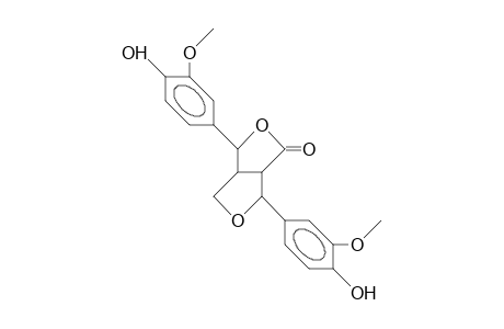 2,6-Bis(4-hydroxy-3-methoxy-phenyl)-3,7-dioxa-bicyclo(3.3.0)octan-4-one