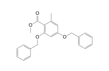 Benzoic acid, 2-methyl-4,6-bis(phenylmethoxy)-, methyl ester