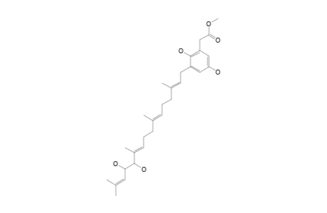 ISONAHOCOL-D2;METHYL-2,5-DIHYDROXY-3-[12',13'-DIHYDROXY-3',7',11',15'-TETRAMETHYL-2'(E),6'(E),10'(E),14'-HEXADECATETRAEN-1'-YL]-PHENYLACETATE