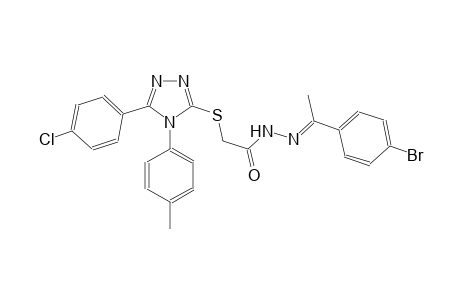 acetic acid, [[5-(4-chlorophenyl)-4-(4-methylphenyl)-4H-1,2,4-triazol-3-yl]thio]-, 2-[(E)-1-(4-bromophenyl)ethylidene]hydrazide