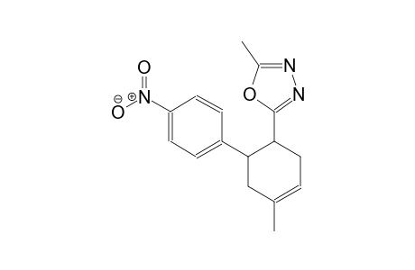 2-methyl-5-[4-methyl-6-(4-nitrophenyl)-3-cyclohexen-1-yl]-1,3,4-oxadiazole