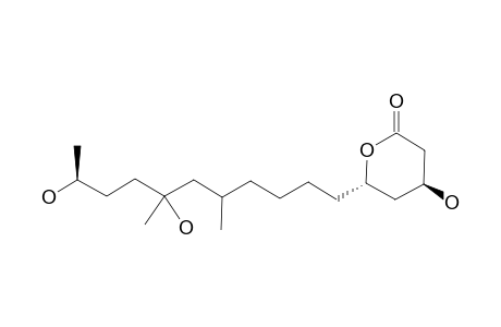 PENICITIDE-B;4-BETA-HYDROXY-6-ALPHA-(7,10-DIHYDROXY-5,7-DIMETHYLUNDECYL)-TETRAHYDROPYRAN-2-ONE