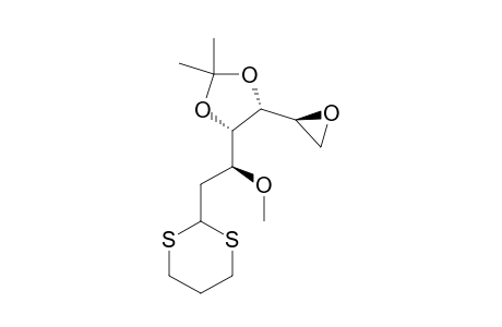 6,7-ANHYDRO-2-DEOXY-4,5-O-ISOPROPYLIDENE-3-O-METHYL-D-MANNO-HEPTOSE-TRIMETHYLENE-DITHIOACETAL