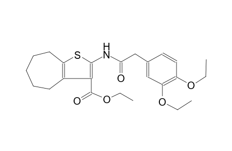 4H-cyclohepta[b]thiophene-3-carboxylic acid, 2-[[(3,4-diethoxyphenyl)acetyl]amino]-5,6,7,8-tetrahydro-, ethyl ester