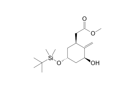 2-[(1S,3S,5R)-5-[tert-butyl(dimethyl)silyl]oxy-3-hydroxy-2-methylene-cyclohexyl]acetic acid methyl ester