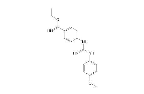 p-[3-(p-METHOXYPHENYL)GUANIDINO]BENZIMIDIC ACID, ETHYL ESTER