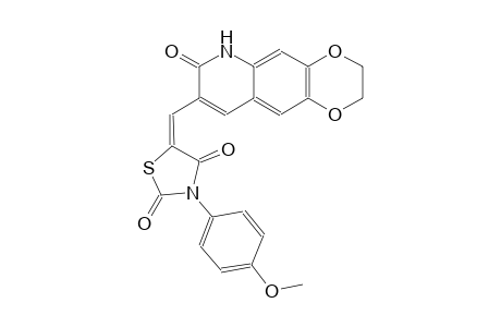 2,4-thiazolidinedione, 3-(4-methoxyphenyl)-5-[(2,3,6,7-tetrahydro-7-oxo[1,4]dioxino[2,3-g]quinolin-8-yl)methylene]-, (5E)-