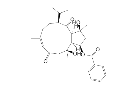 (1S*,3R*,4S*,6R*,7R*,8R*- 11Z)-6-Benzoyloxy-4,8-dihydroxy-11-capnosene-2,10-dione