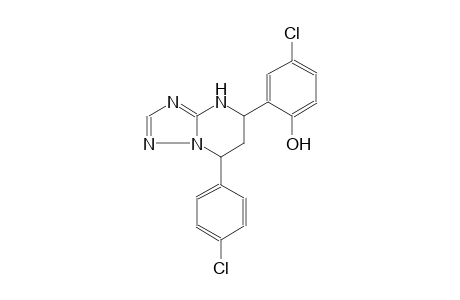 4-chloro-2-[7-(4-chlorophenyl)-4,5,6,7-tetrahydro[1,2,4]triazolo[1,5-a]pyrimidin-5-yl]phenol