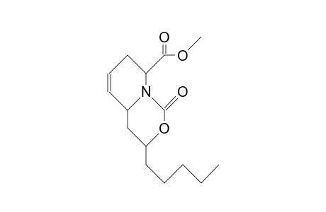 (3a,4Ab, 8B)-4,4a,7,8-tetrahydro-1-oxo-3-pentyl-1H,3H-pyrido-(1,2-C)(1,3)-oxazine-9-carboxylic acid, methyl ester