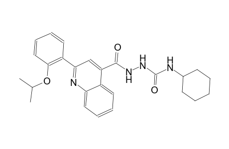 N-cyclohexyl-2-{[2-(2-isopropoxyphenyl)-4-quinolinyl]carbonyl}hydrazinecarboxamide