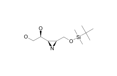 (2S,2'R,3'R)-(+)-1-[3'-(TERT.-BUTYLDIMETHYLSILYLOXYMETHYL)-AZIRIDIN-2'-YL]-ETHANE-1,2-DIOL