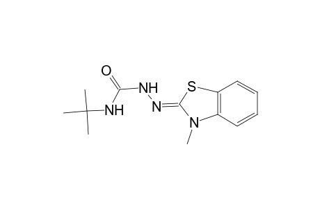 Hydrazinecarboxamide, N-(1,1-dimethylethyl)-2-(3-methyl-2(3H)-benzothiazolylidene)-