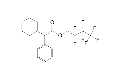 Cyclohexylphenylacetic acid, 2,2,3,3,4,4,4-heptafluorobutyl ester