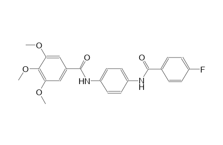 N-{4-[(4-fluorobenzoyl)amino]phenyl}-3,4,5-trimethoxybenzamide