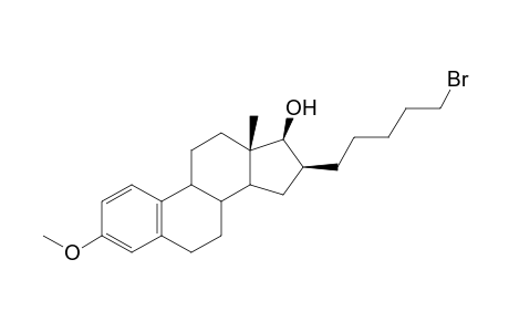 5-[3'-methoxy-17'.beta.-hydroxy-1',3',5'(10')-estratrien-16'-.beta.-yl]bromopentane