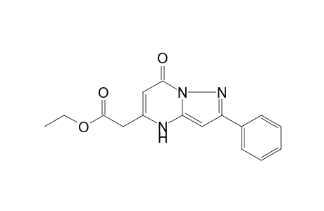 7H-Pyrazolo[1,5-a]pyrimidine-5-acetic acid, 7-oxo-2-phenyl-, ethyl ester