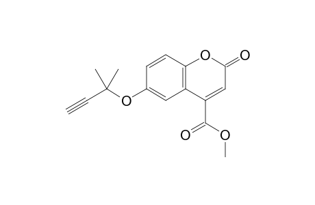 Methyl 6-[(1,1-dimethyl-2-propynyl)oxy]-2-oxo-2H-chromene-4-carboxylate