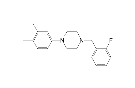 1-(3,4-Dimethylphenyl)-4-(2-fluorobenzyl)piperazine