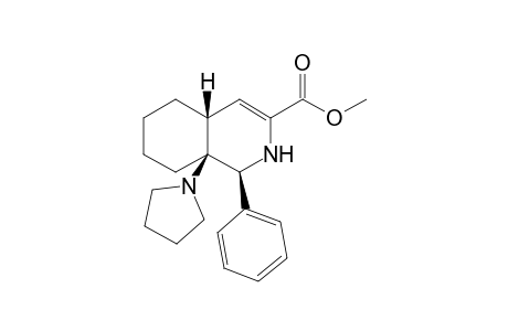 (1S,4aR,8aS)-1-phenyl-8a-(1-pyrrolidinyl)-2,4a,5,6,7,8-hexahydro-1H-isoquinoline-3-carboxylic acid methyl ester