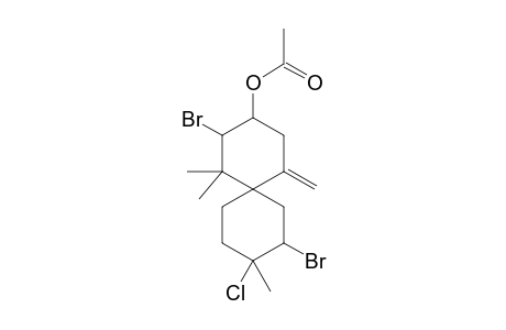 9-ACETYL-2,8-DIBROMO-1-CHLOROCHAMIGR-11(12)-EN-9-OL