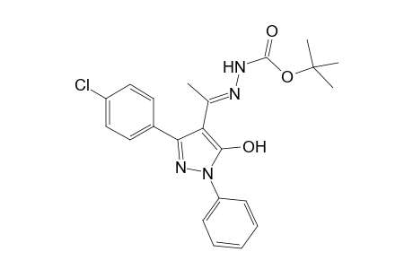 Tert-Butyl 2-{1-[3-(4-chlorophenyl)-5-hydroxy-1-phenyl-1H-pyrazol-4-yl]ethylidene}hydrazinecarboxylate