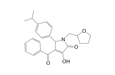 2H-pyrrol-2-one, 4-benzoyl-1,5-dihydro-3-hydroxy-5-[4-(1-methylethyl)phenyl]-1-[(tetrahydro-2-furanyl)methyl]-