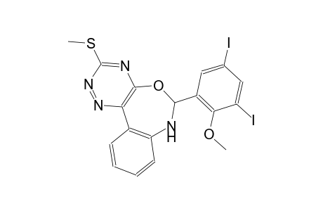 6-(3,5-diiodo-2-methoxyphenyl)-3-(methylsulfanyl)-6,7-dihydro[1,2,4]triazino[5,6-d][3,1]benzoxazepine