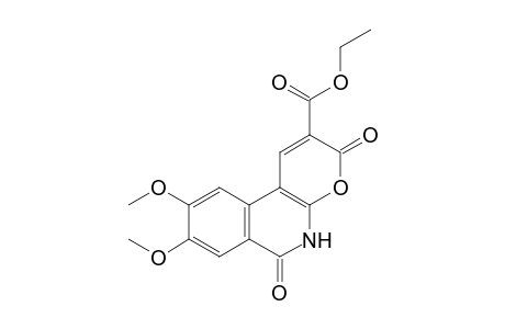 Ethyl 8,9-Dimethoxy-3,6-dioxo-5,6-dihydro-3H-pyran[2,3-c]isoquinoline-2-carboxylate