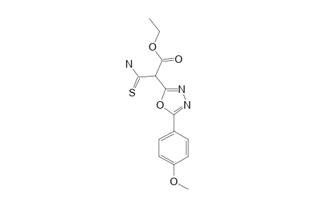 [5-(4-METHOXYPHENYL)-[1,3,4]-OXADIAZOL-2-YL]-THIOCARBAMOYL-ACETIC-ACID-ETHYLESTER