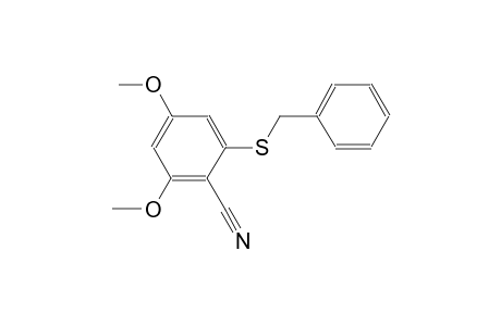 2,4-Dimethoxy-6-(phenylmethylsulfanyl)benzenecarbonitrile