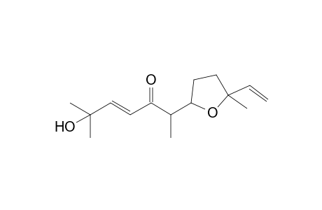 (E)-2-(5-ethenyl-5-methyl-2-oxolanyl)-6-hydroxy-6-methyl-4-hepten-3-one