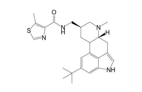 6-Methyl-8.beta.-(2-methyl-3-thiazoyl)aminomethyl-13-tert-butyl-ergoline