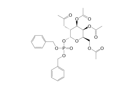 DIBENZYL-(2-ACETONYL-2-DEOXY-3,4,5-TRI-O-ACETYL-ALPHA-D-GALACTOPYRANOSYL)-PHOSPHATE