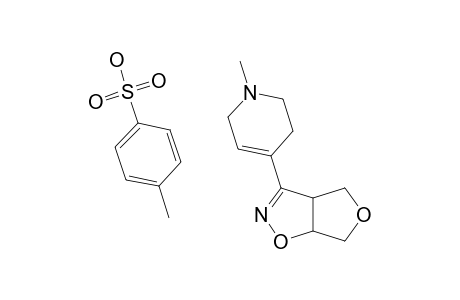 3-(1-METHYL-1,2,3,6-TETRAHYDROPYRIDIN-4-YL)-3A,4,6,6A-TETRAHYDROFURO-[3,4-D]-ISOXAZOLE-TOSYLATE