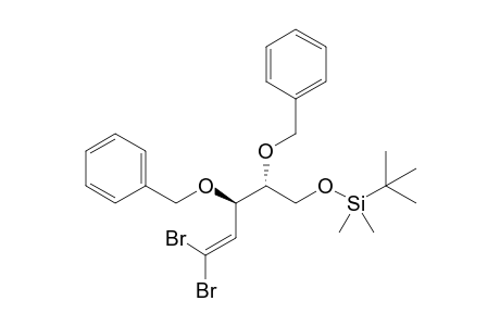 tert-Butyl-[(2R,3R)-2,3-dibenzoxy-5,5-dibromo-pent-4-enoxy]-dimethyl-silane