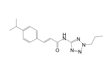 (2E)-3-(4-isopropylphenyl)-N-(2-propyl-2H-tetraazol-5-yl)-2-propenamide