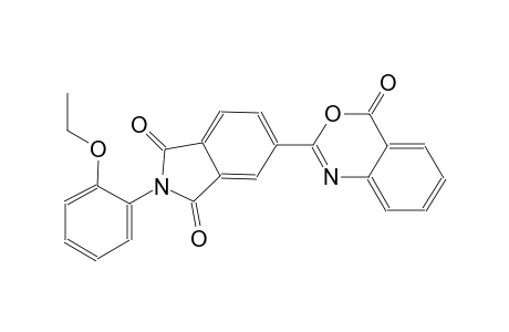 1H-isoindole-1,3(2H)-dione, 2-(2-ethoxyphenyl)-5-(4-oxo-4H-3,1-benzoxazin-2-yl)-