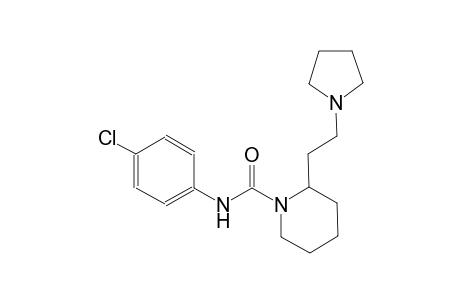 1-piperidinecarboxamide, N-(4-chlorophenyl)-2-[2-(1-pyrrolidinyl)ethyl]-