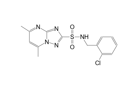 N-(2-chlorobenzyl)-5,7-dimethyl[1,2,4]triazolo[1,5-a]pyrimidine-2-sulfonamide