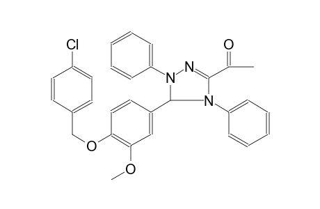 1-(5-{4-[(4-chlorobenzyl)oxy]-3-methoxyphenyl}-1,4-diphenyl-4,5-dihydro-1H-1,2,4-triazol-3-yl)ethanone