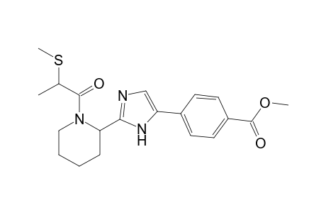 methyl 4-(2-(1-(2-(methylthio)propanoyl)piperidin-2-yl)-1H-imidazol-5-yl)benzoate