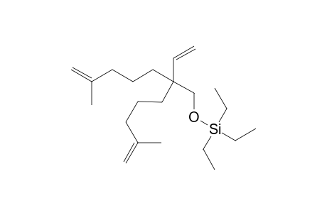 Triethyl-[6-methyl-2-(4-methylpent-4-enyl)-2-vinyl-hept-6-enoxy]silane