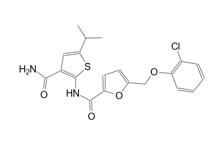 N-[3-(aminocarbonyl)-5-isopropyl-2-thienyl]-5-[(2-chlorophenoxy)methyl]-2-furamide