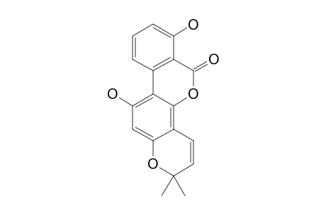 SAROLACTONE;2,2-DIMETHYL-3',7-DIHYDROXY-6-PHENYL-2',5-CHROMENECARBOLACTONE