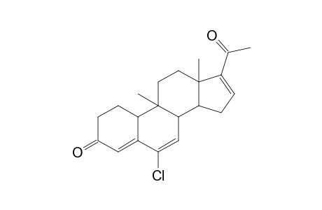 9,13-dimethyl-6-chloro-17-acetyl-4,5,6,7,16,17-hexadehydroestran-3-one