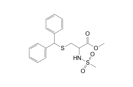L-3-[(diphenylmethyl)thio]-N-(methylsulfonyl)alanine, methyl ester