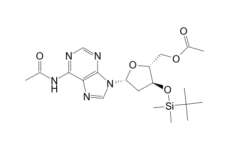 Adenosine, N-acetyl-2'-deoxy-3'-O-[(1,1-dimethylethyl)dimethylsilyl]-, 5'-acetate