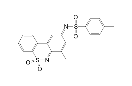 4-Methyl-N-[(9E)-7-methyl-5,5-dioxido-9H-dibenzo[c,E][1,2]thiazin-9-ylidene]benzenesulfonamide