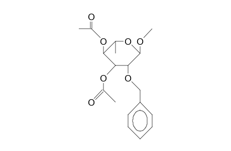 Methyl 3,4-di-O-acetyl-2-O-benzyl.alpha.-L-rhamnopyranoside